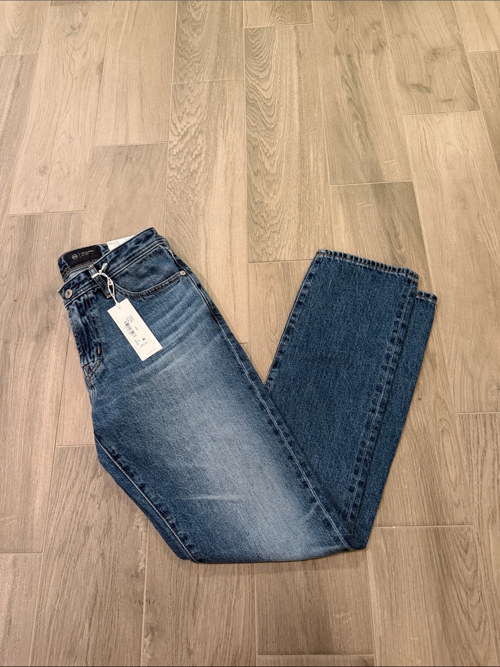 NWT Adriano Goldschmied Women's High-Rise Straight Leg Jeans Size 30x32